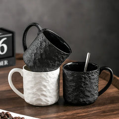 Ceramic Mug Creative Rock Texture Coffee Cups Living Room Afternoon Tea Coffee Mug Juice Milk Cups Tea Cup Household Water Cup