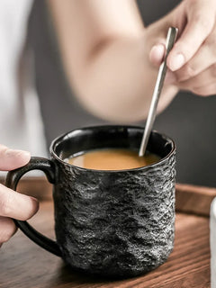 Ceramic Mug Creative Rock Texture Coffee Cups Living Room Afternoon Tea Coffee Mug Juice Milk Cups Tea Cup Household Water Cup