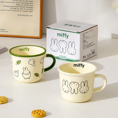 350ML Kawaii Miffy Ceramic Cup Large Capacity Milk Coffee Mug High Temperature Resistance High Appearance Home Water Mug Gift